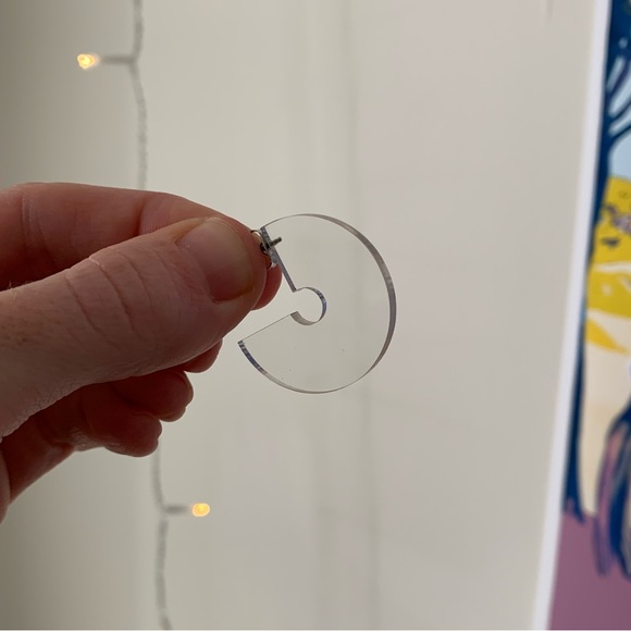 3 Pairs of Transparent Earrings - Picture 4 of 4